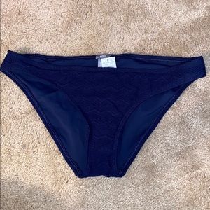 Aerie navy blue bathing suit bottom